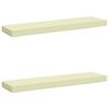 vidaXL 2-delige Bankkussens VUGHT 2 st 100% Polyester Cr&egrave;mekleurig