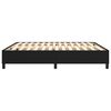 vidaXL Boxspring bed stof zwart 160x200 cm