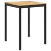 vidaXL Tuinbar Tafel Wit en zwart 80 x 80,5 x 105 cm