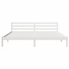 vidaXL Bedframe Wit 225,5 x 185,5 x 69,5 cm Massief Vurenhout