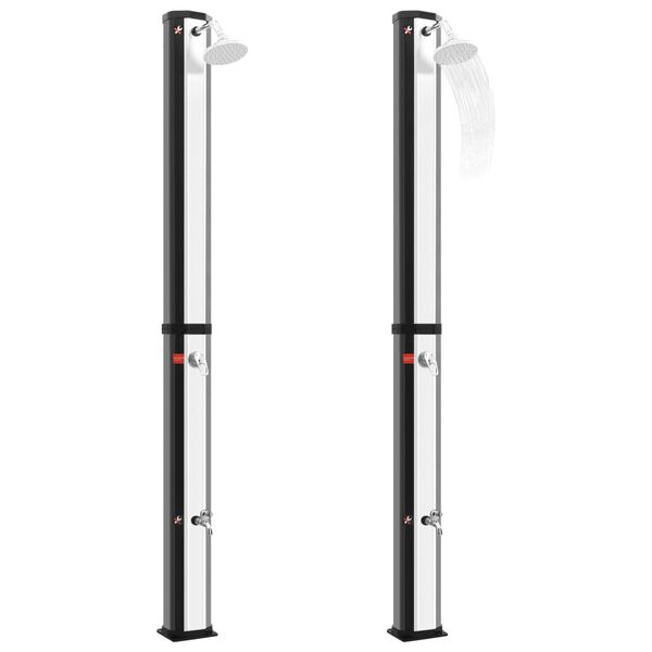 vidaXL Buitendouche solar met douchekop en kraan 35 L