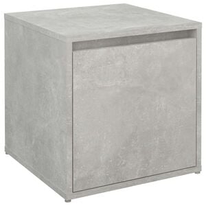 vidaXL Opbergbox met lade 40,5x40x40 cm bewerkt hout betongrijs