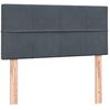 vidaXL Boxspring met matras fluweel donkergrijs 80x210 cm