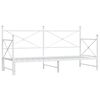 vidaXL Slaapbank met onderschuifbed zonder matras 90x200 cm staal wit