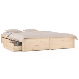 vidaXL Bedframe met lades 160x200 cm
