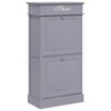 vidaXL Schoenenkast 50x28x98 cm paulowniahout grijs