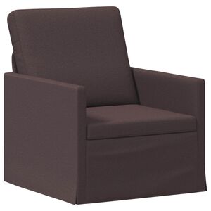 vidaXL Enkele sofa Donkerbruin 70 x 81 x 82 cm Stof