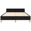 vidaXL Bedframe zonder matras 120x200 cm stof zwart