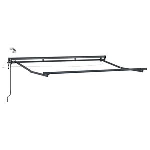 vidaXL Elektrisch Zonnescherm Frame met LED's Antraciet 2,5 x 2 m