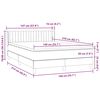 vidaXL Boxspring met matras fluweel zwart 140x210 cm