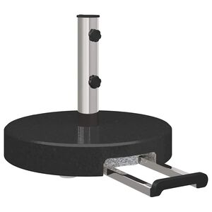 vidaXL Parasolvoet Zwart &Oslash; 45 x 37.5 cm Graniet