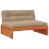 vidaXL Tuin Midden Sofa Massief grenenhout Wasbruin