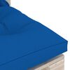 vidaXL Tuinbank pallet 3-zits met kussens grenenhout