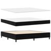 vidaXL Boxspringbed met matras met LED Zwart 200 x 200 cm Fluweel