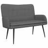 vidaXL 2-zitsbank Donkergrijs 115 x 61 x 87 cm Stof
