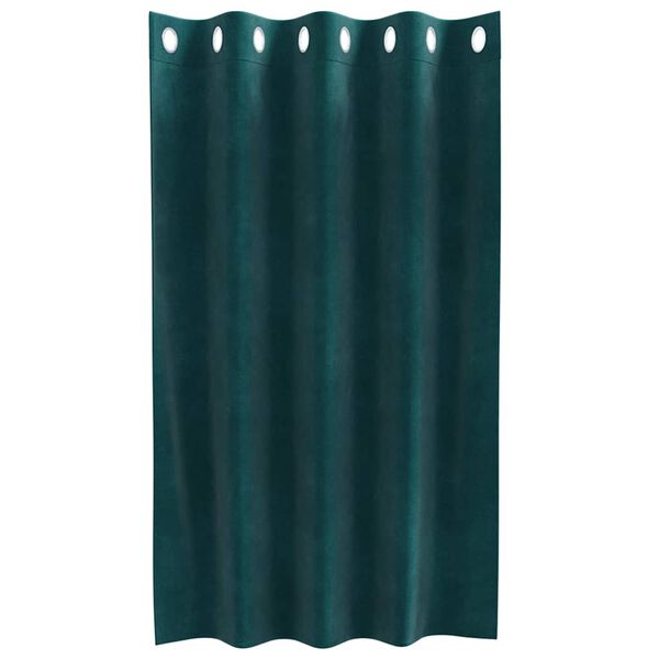 vidaXL Verduisterende gordijnen 2 pcs Donkergroen 140 x 140 cm Fluweel