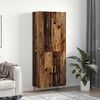 vidaXL Highboard Oud hout 69,5 x 34 x 180 cm Bewerkt hout