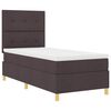 vidaXL Boxspringbed met matras Donkerbruin 90 x 200 cm Stof