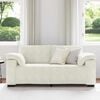 vidaXL Loveseat Sofa Cr&egrave;me 140 cm Fluweel
