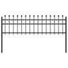 vidaXL Ringhek TILBURG 200 x 110 cm Gepoedercoat staal Zwart