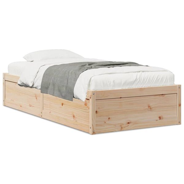 vidaXL Bedframe zonder matras massief grenenhout 90x190 cm
