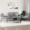 vidaXL Sofa-Sets 3 pcs Lichtgrijs 115 x 56 x 80 cm Multiplex