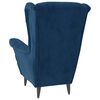 vidaXL Fauteuil fluweel blauw