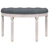 vidaXL Bankje 81,5x41x49 cm fluweel donkergrijs