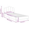 vidaXL Bedframe voor kinderen met hoofdbord Roze 90 x 200 cm Stof
