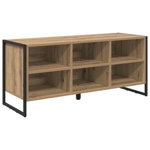 vidaXL Schoenenkast 100 x 35 x 44 cm Bewerkt hout Ambachtelijk eiken