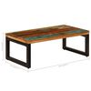 vidaXL Salontafel 100x50x35 cm massief gerecycled hout en staal