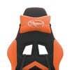 vidaXL Gamestoel kunstleer zwart en oranje