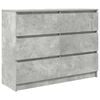 vidaXL Dressoir 100x35x76 cm spaanplaat betongrijs
