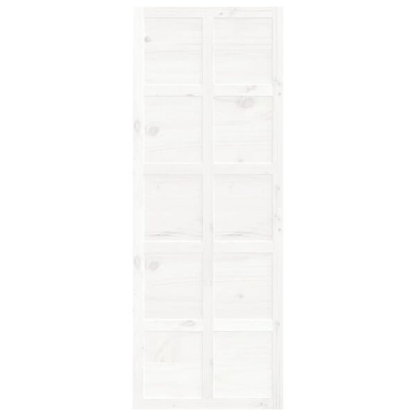 vidaXL Schuifdeur 80x1,8x214 cm massief grenenhout wit