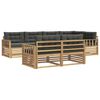 vidaXL Buiten bankenset 7 st Wit en antracietkleurig Polyester