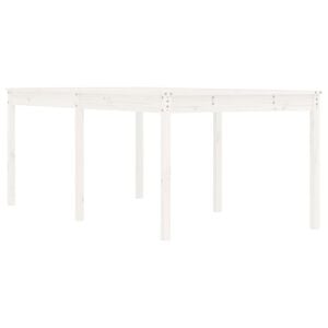 vidaXL Tuintafel 203,5x100x76 cm massief grenenhout wit