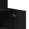 vidaXL Keukenkast 95x50x180 cm bewerkt hout zwart