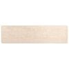 vidaXL Vloerkleedloper MARSA Cr&egrave;mekleurig 80 x 300 cm Polyester en PVC