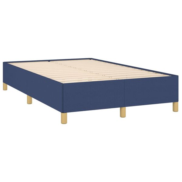 vidaXL Bedframe zonder matras 120x200 cm stof blauw