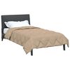 vidaXL Zomerdekbed Taupe 220 x 155 cm Microfiber