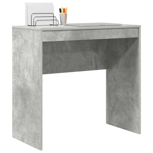 vidaXL Bureau Beton Grijs 80 x 40 x 76 cm