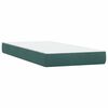 vidaXL Boxspring met matras fluweel donkergroen 80x210 cm
