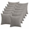 vidaXL Kussensloop 12 st ALMELO Lichtgrijs 40 x 40 cm corduroy
