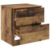 vidaXL Nachtkastje met lade 2 pcs Oudhout 45 x 39 x 50cm Bewerkt hout