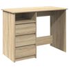 vidaXL Bureau 102x50x75 cm bewerkt hout sonoma eikenkleurig