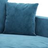 vidaXL 4-delige Loungeset met kussens fluweel blauw