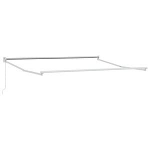 vidaXL Handmatige Luifel Frame 3 x 2,5 m Wit Gepoedercoat aluminium