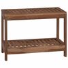 vidaXL Badkamer Bijzettafel Naturel 60 x 30 x 45 cm Massief Teakhout