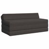 vidaXL Vouwbare Bankbed Donkergrijs 120 x 60 x 49 cm Stof