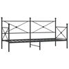 vidaXL Slaapbank zonder matras 90x200 cm staal zwart